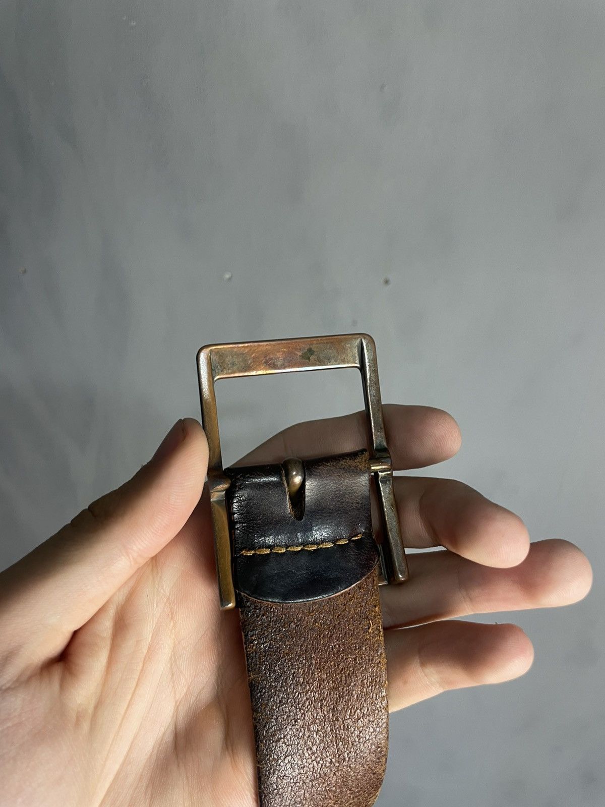 Levi's Levi’s Leather Brown Belt Made In Italy 34/85 Size 34 - 3 Thumbnail