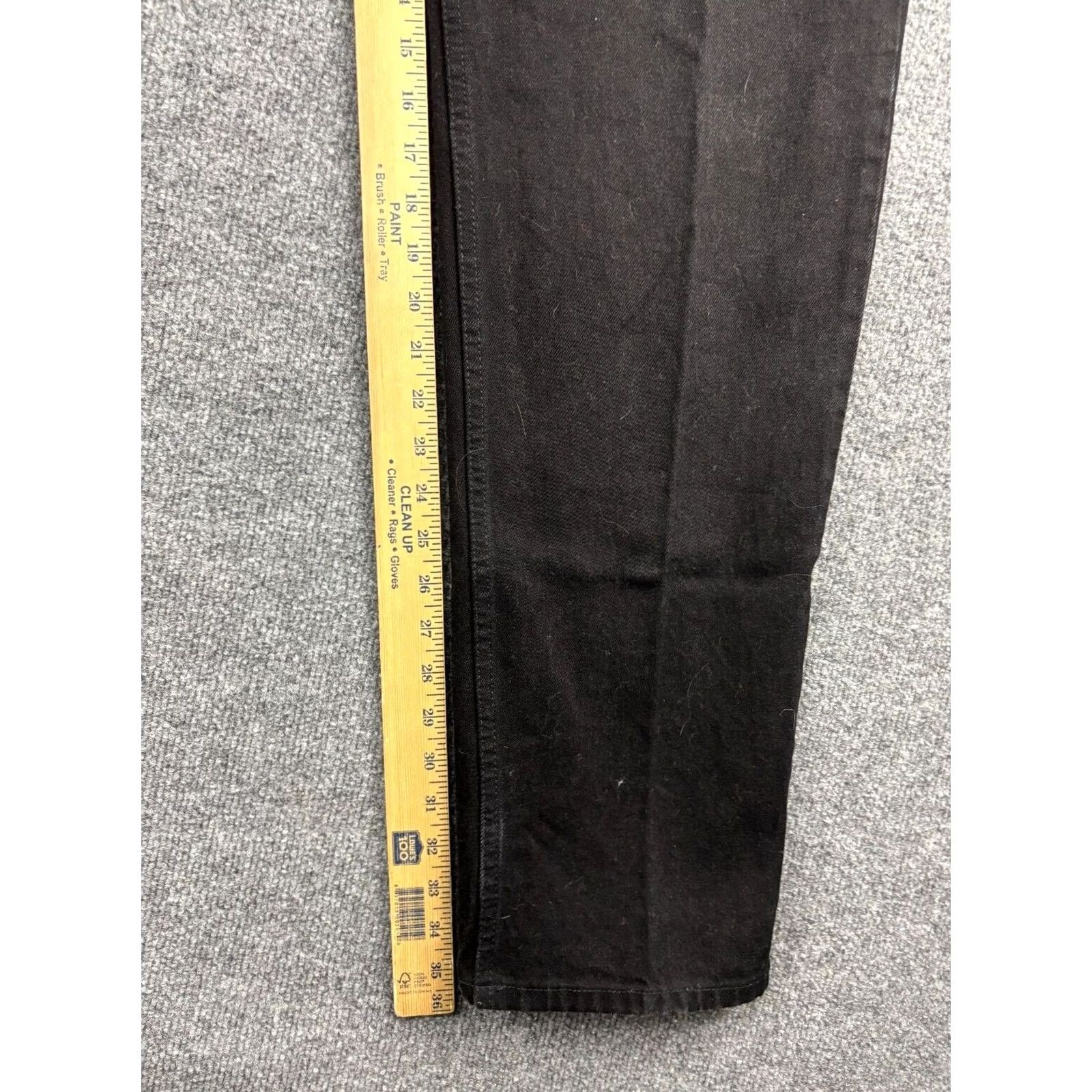 Vintage VINTAGE Posted Jeans Women's 13/14 x L36 Black Denim Relaxed Fit Mom Western Jeans Size 34" / US 12 / IT 48 - 7 Thumbnail