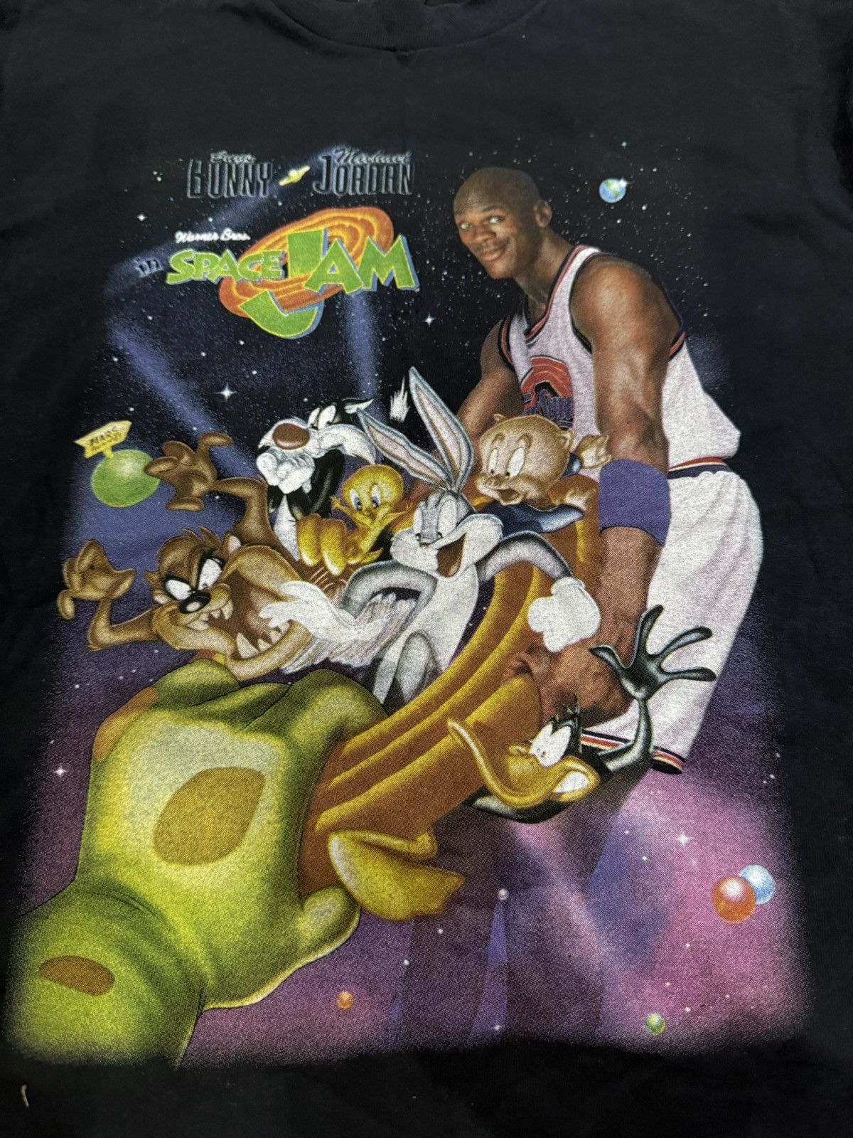 Warner Bros Super rare 90s Warner bros SPACE JAM Vintage tee Size US M / EU 48-50 / 2 - 2 Thumbnail