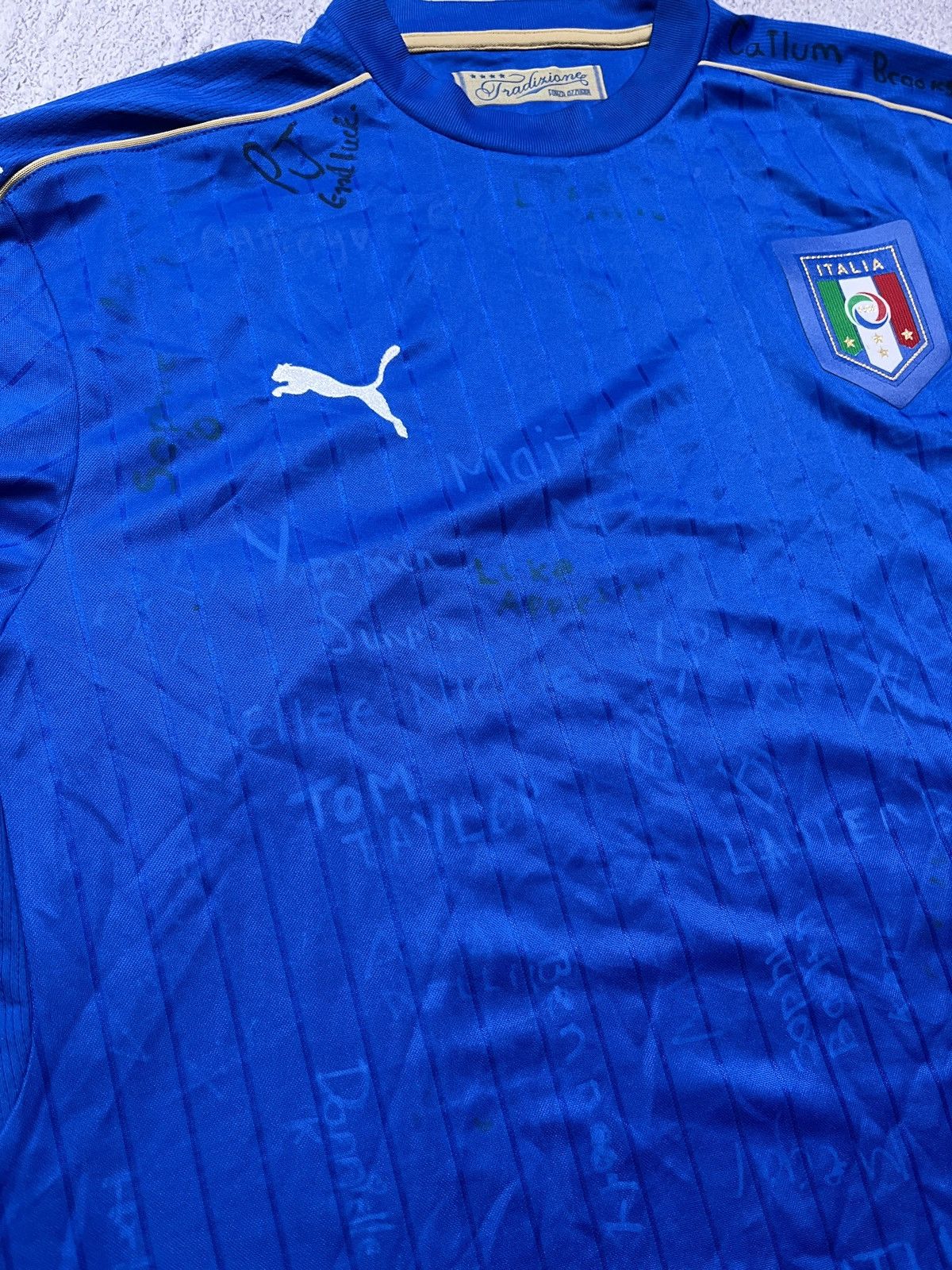 Puma Puma Italy 2016/17 Soccer Jersey Longsleeve Blokecore Shirt Size US XXL / EU 58 / 5 - 10 Thumbnail