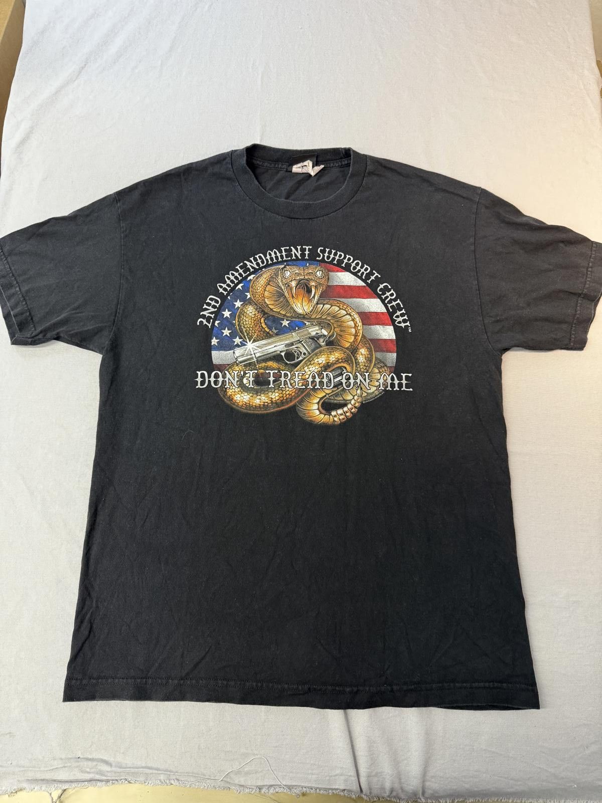 Designer Biker T-shirt MM Parts Motorcyle tee 2nd Amendment Support L Size US L / EU 52-54 / 3 - 2 Thumbnail