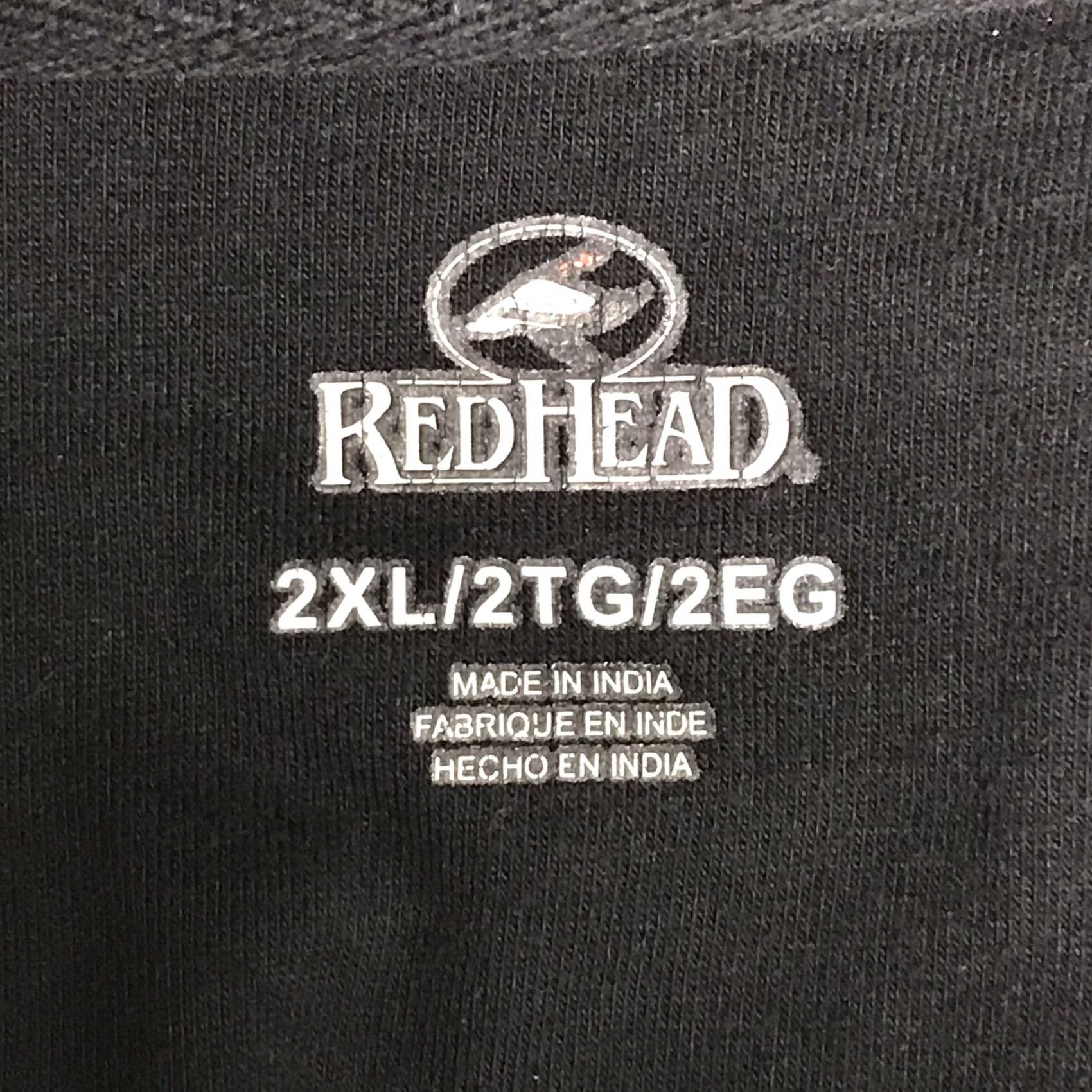 Vintage RedHead Shirt Mens 2XL Black Men Deer Buck Herd Rangale Graphic Long Sleeve Henley Size US XXL / EU 58 / 5 - 3 Thumbnail