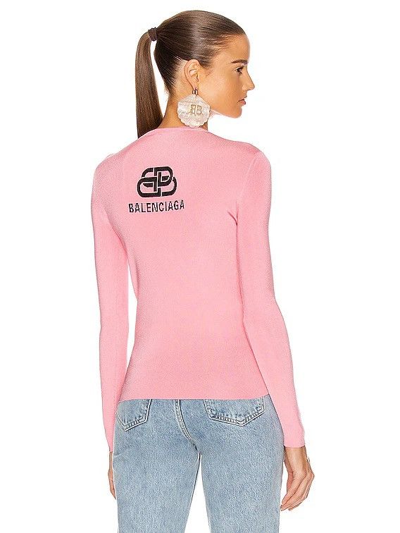 Balenciaga Balenciaga Logo Ribbed Sweater Size M / US 6-8 / IT 42-44 - 5 Thumbnail