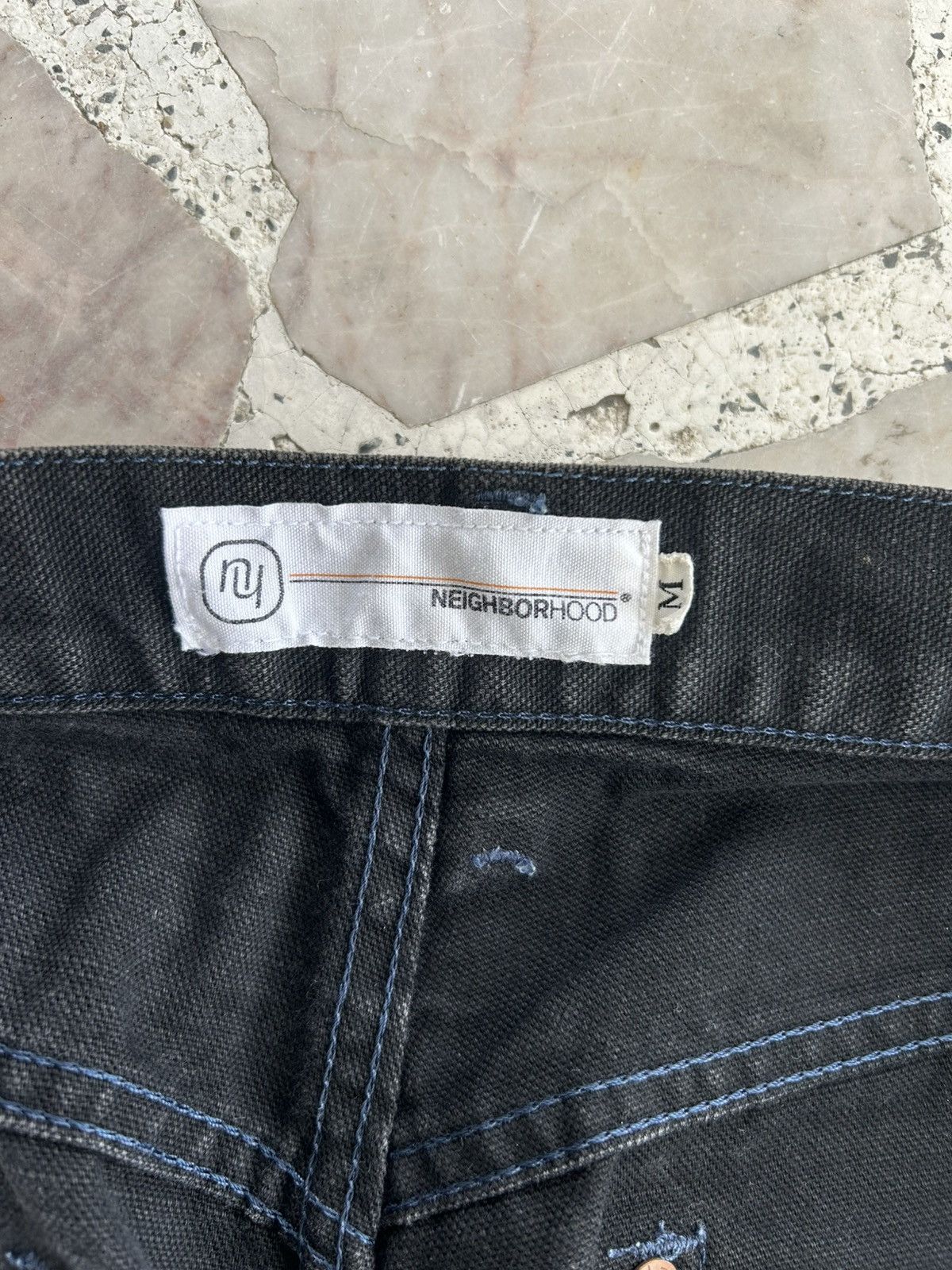 Neighborhood Neighborhood Crazy Punk Black Ripped Denim Size US 30 / EU 46 - 12 Thumbnail