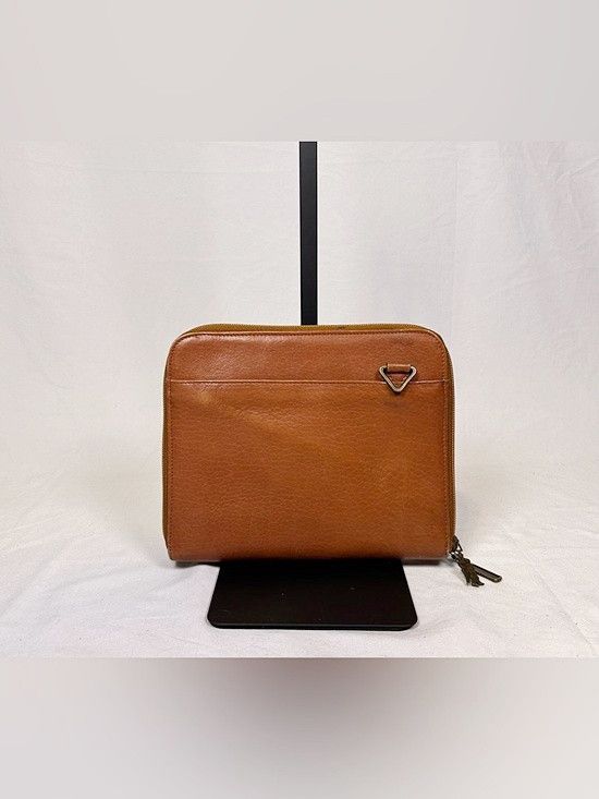 Other Vintage American Angel Brown Leather Organizer Clutch Bag Size ONE SIZE - 5 Thumbnail