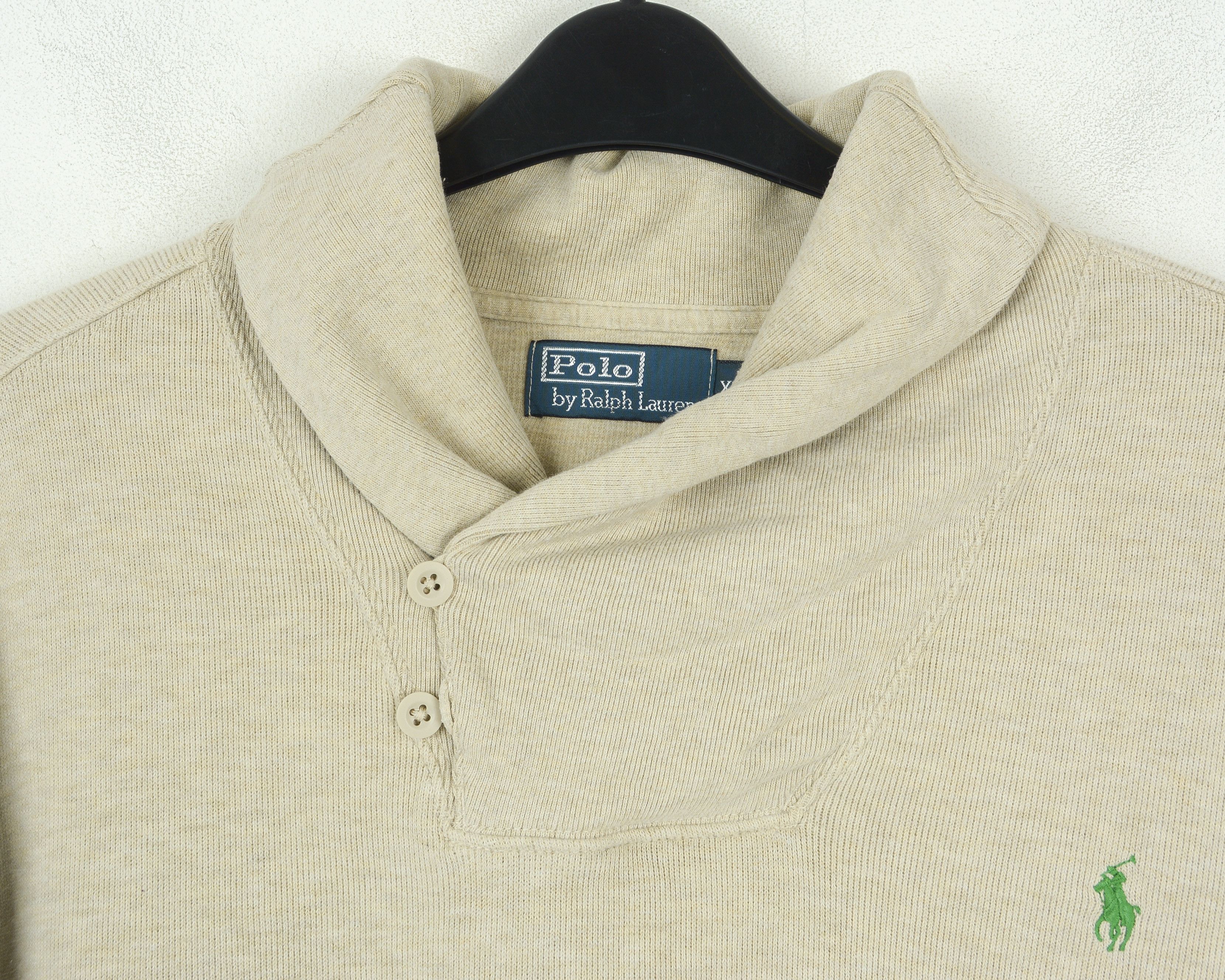 Polo Ralph Lauren Sweater 2XL High Neck Button Jumper Pullover Cotton Knit Size US XXL / EU 58 / 5 - 4 Thumbnail