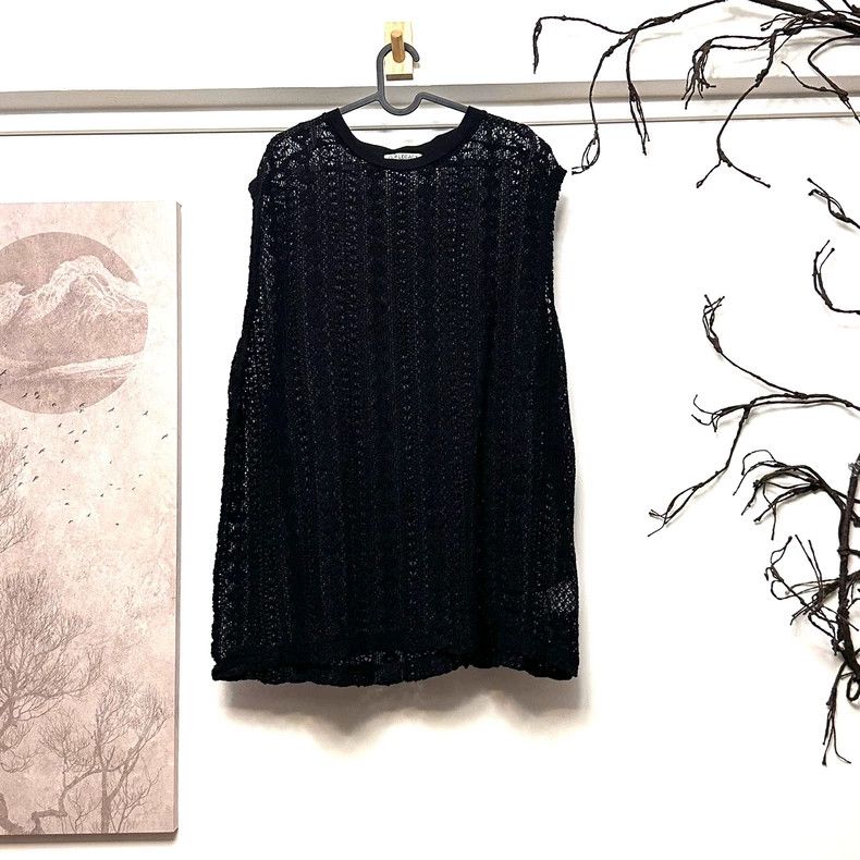 Our Legacy Our Legacy size50 Black lace openback vest Size US M / EU 48-50 / 2 - 1 Thumbnail