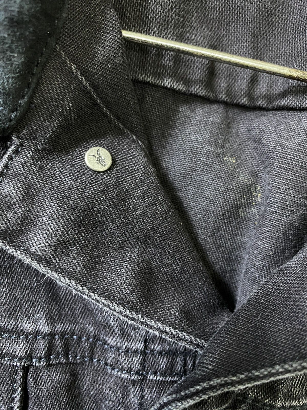 Allsaints Allsaints Black Denim Distressed Jacket Size US XL / EU 56 / 4 - 8 Thumbnail
