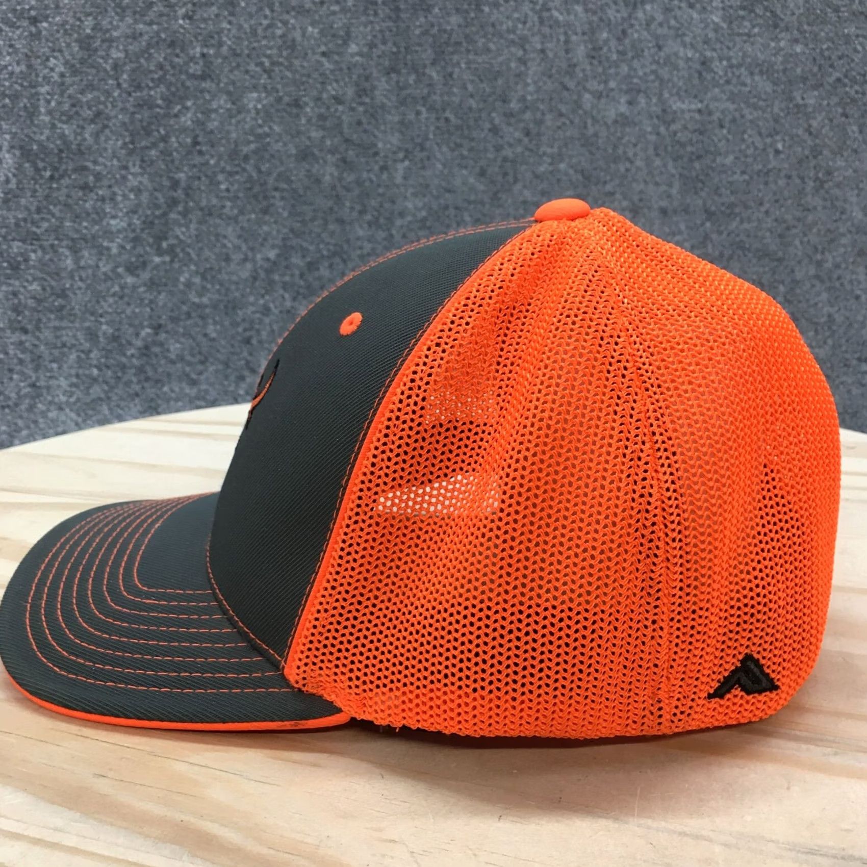 Vintage Greiner Pacific Headwear Trucker Hat Mens Orange L-XL Adjustable Curved Brim Size ONE SIZE - 6 Thumbnail