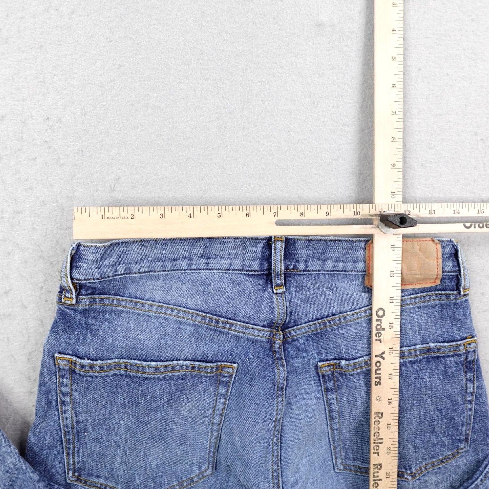 JEANERICA VINTAGE Jeanerica Jeans Womens Blue Denim 97 Straight Organic Cotton Flex 30x32 Size 30" / US 8 / IT 44 - 7 Thumbnail