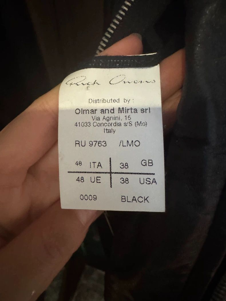 Rick Owens Rick Owens size 38 Men's leather jacket 2501-Nextarrow Size US M / EU 48-50 / 2 - 5 Thumbnail