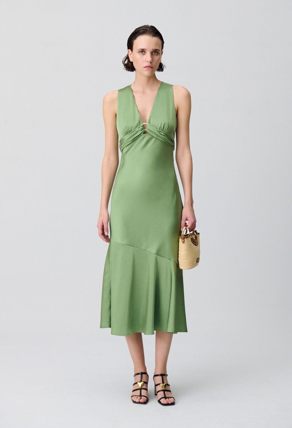 Other Claudie Pierlot green dress Size XS / US 0-2 / IT 36-38 - 1 Thumbnail