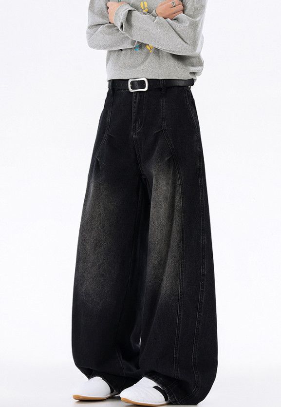 Japanese Brand American retro high street wide-leg distressed jeans Size US 32 / EU 48 - 2 Thumbnail