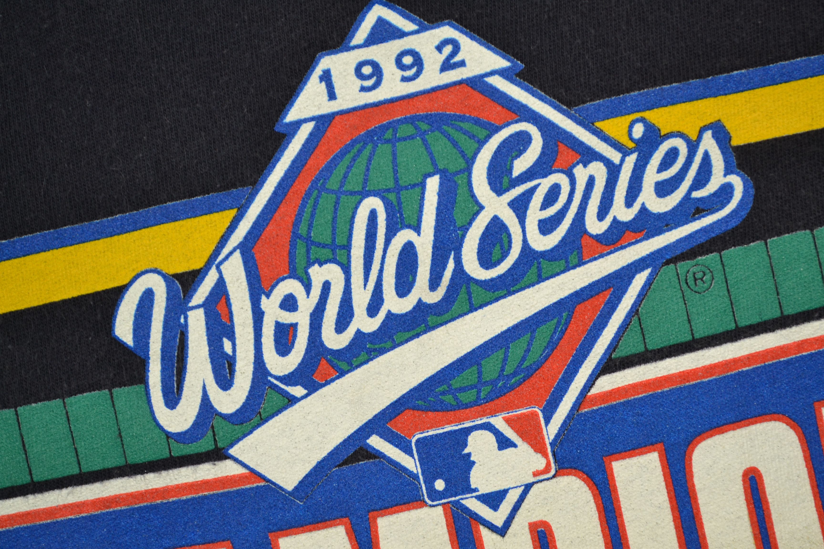 Vintage 1992 Toronto Blue Jays World Series Champions Single Stitch Size US XL / EU 56 / 4 - 3 Thumbnail
