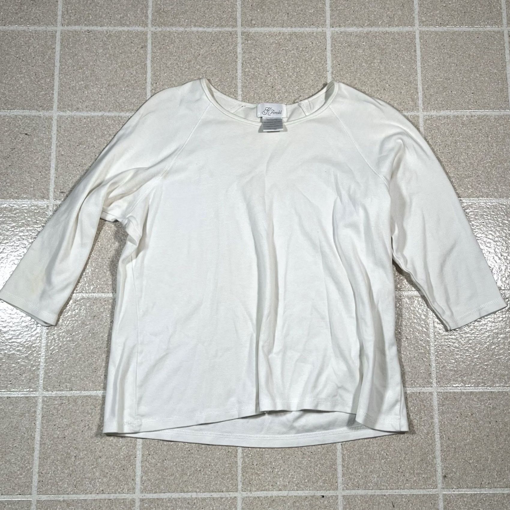 Vintage K Arnold Women Longsleeve White Blouse XL Top Mens? Size XL / US 12-14 / IT 48-50 - 2 Thumbnail