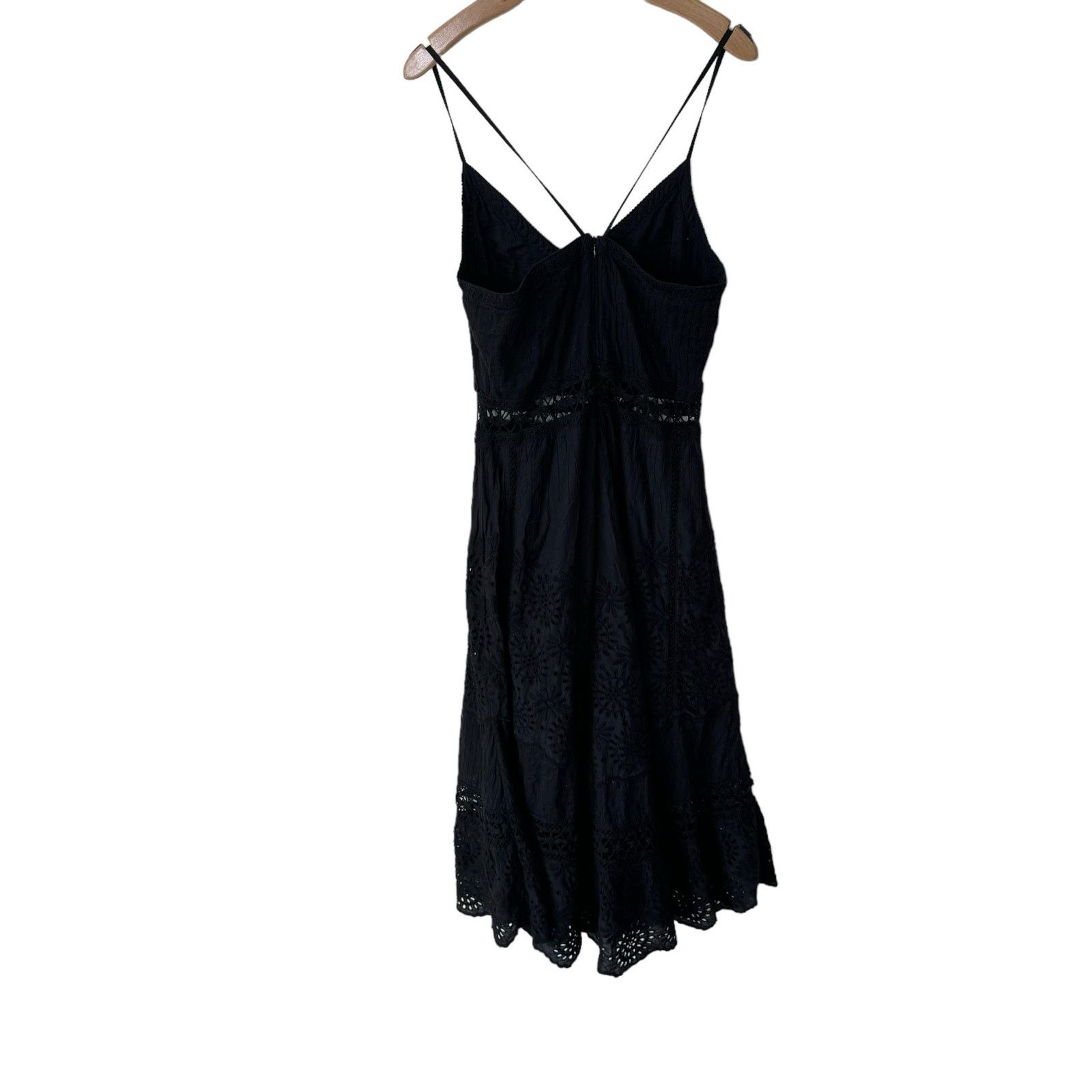 LoveShackFancy LOVESHACKFANCY Edith Crochet Lace Victorian Midi Dress Size S / US 4 / IT 40 - 3 Thumbnail