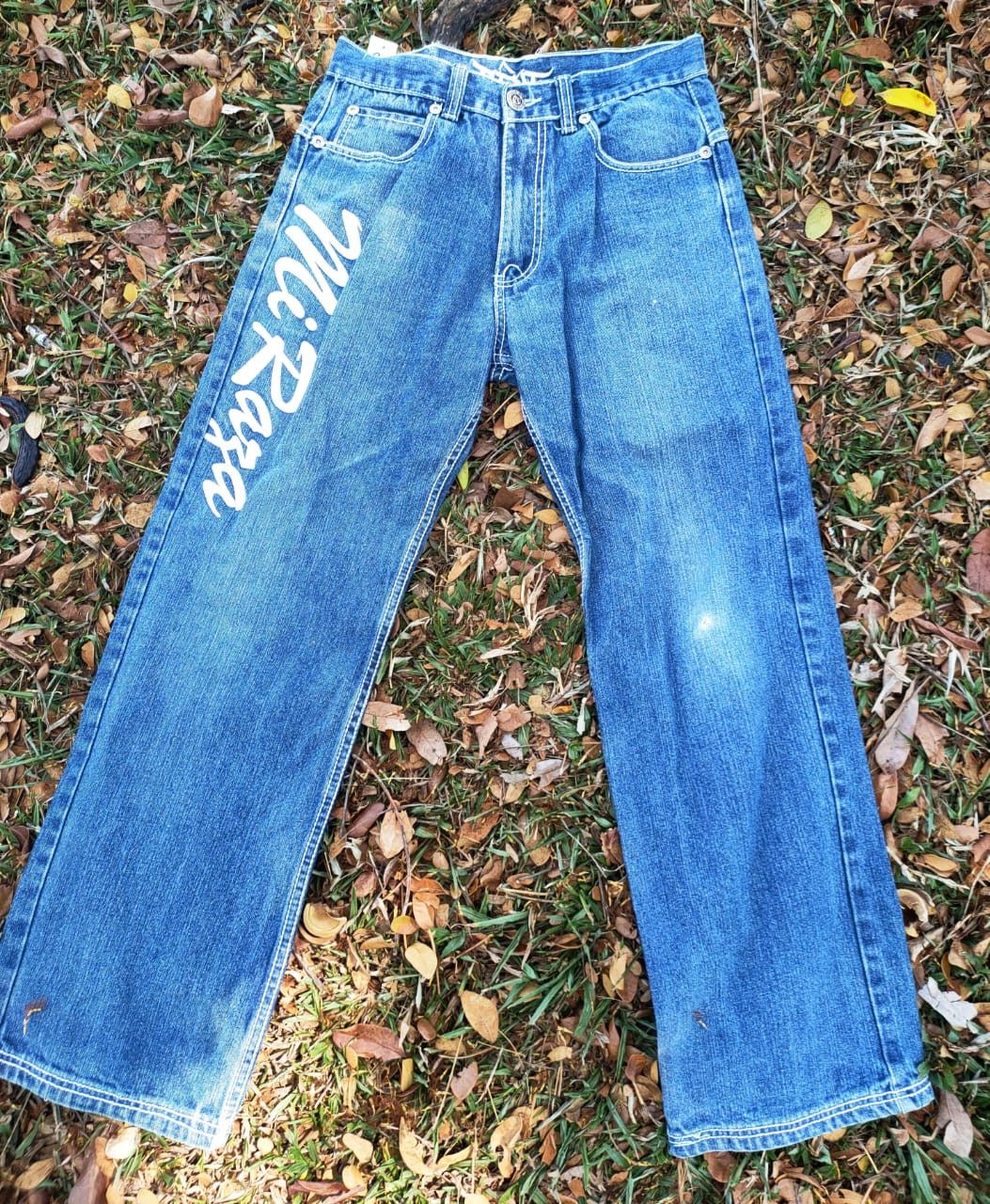 Ed Hardy × Japanese Brand × Vintage 🔥 RARE EMBROIDERY REVE JEANS Size US 32 / EU 48 - 5 Thumbnail