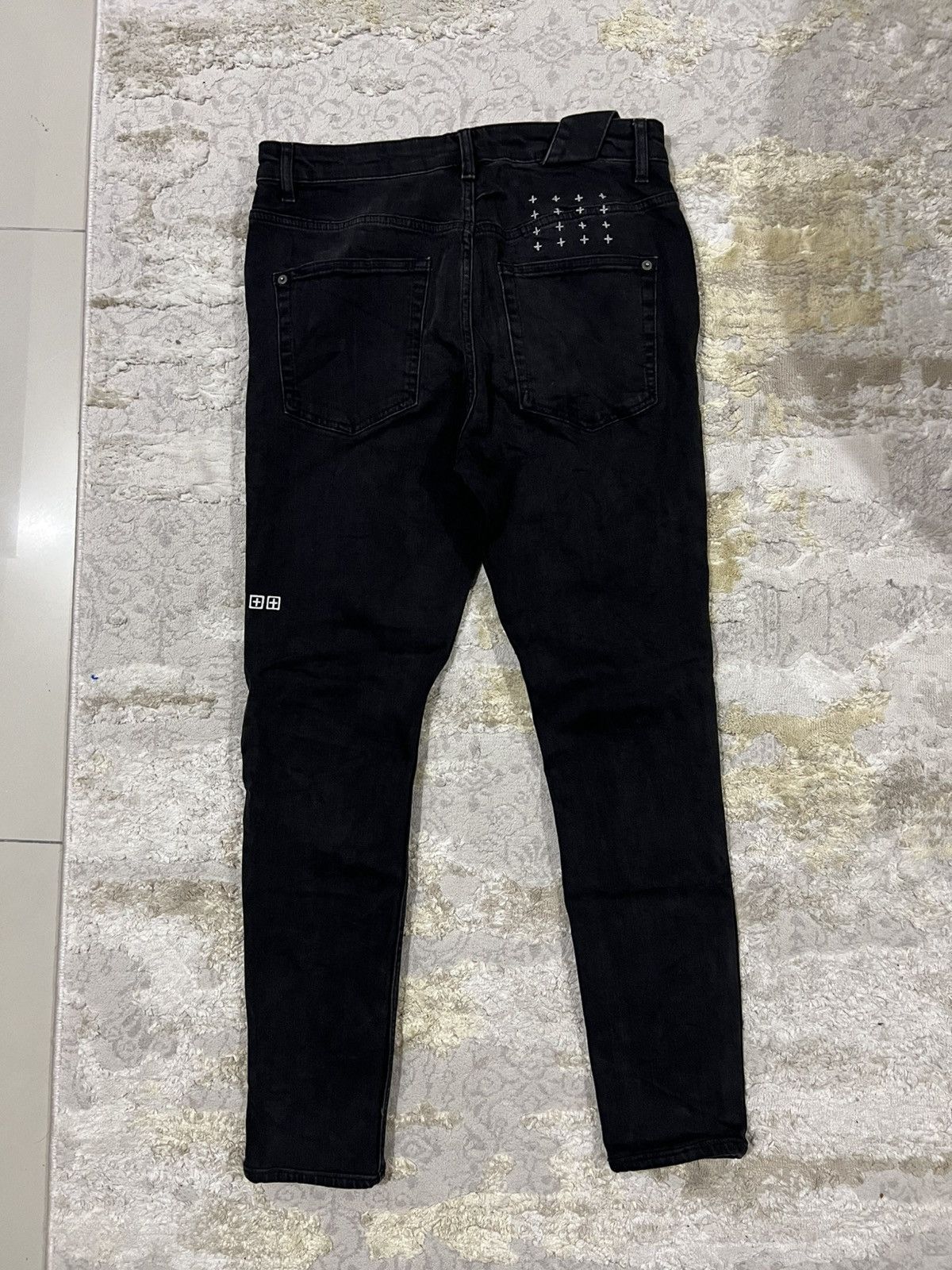 Ksubi Ksubi Chitch Krow Krushed Distressed Jeans Slim Fit Denim Size US 32 / EU 48 - 3 Thumbnail