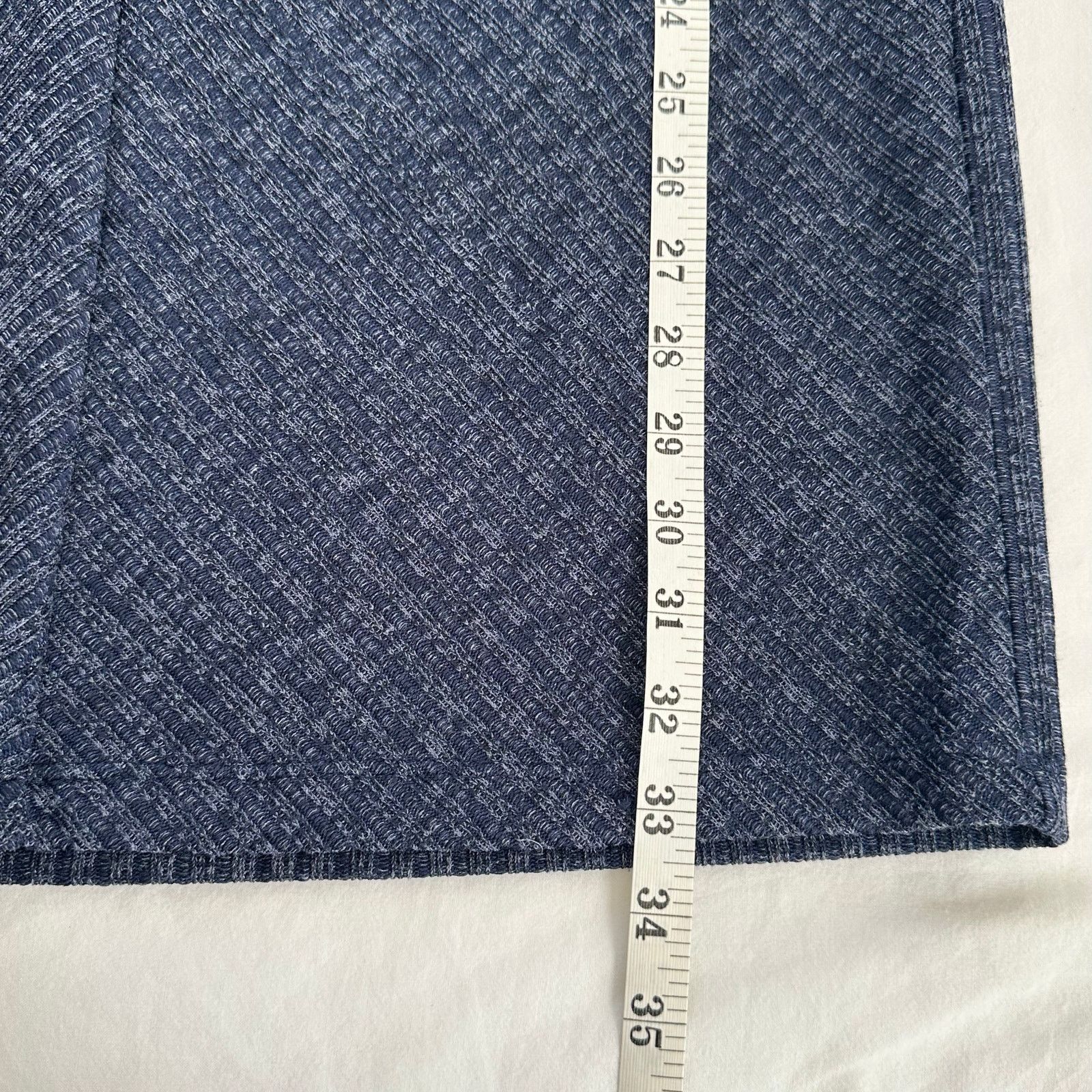 Other Max Studio Ribbed Geometric Navy Sweater Dress Cowl Neck S Size S / US 4 / IT 40 - 8 Thumbnail