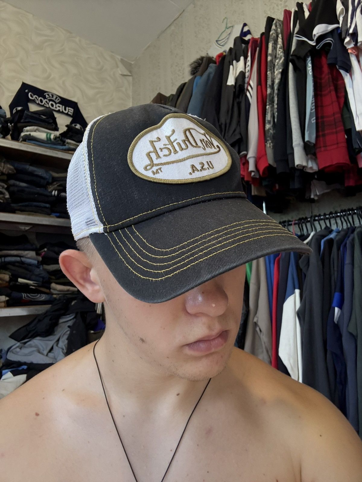 Von Dutch Vintage Von Dutch USA trucker cap hat Y2K Size ONE SIZE - 15 Thumbnail