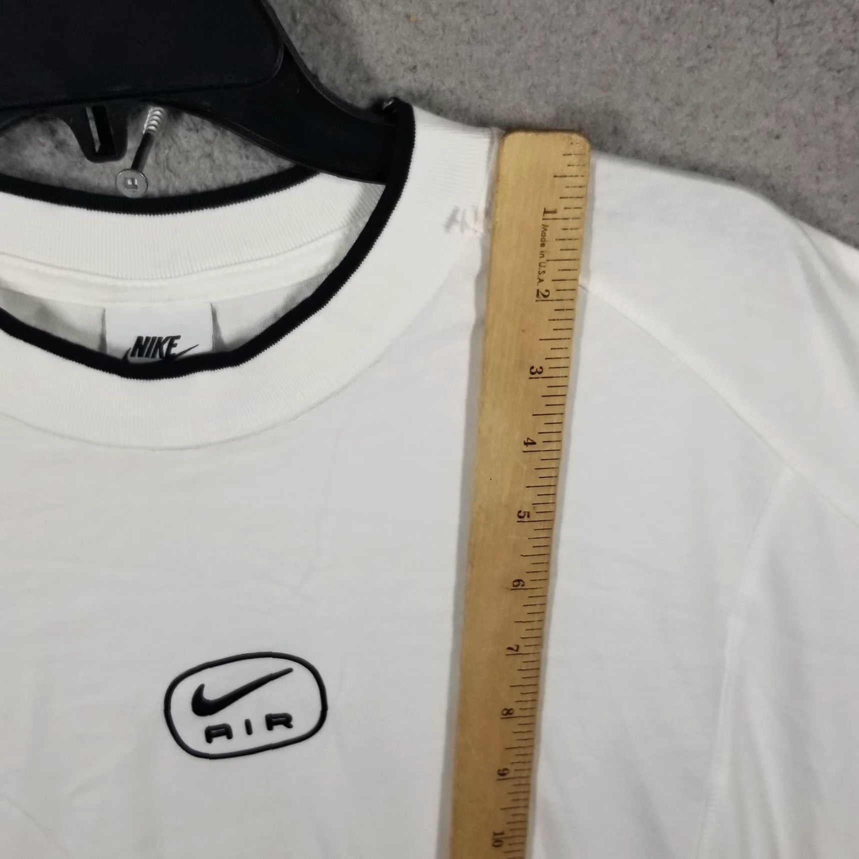 Nike Nike Air Shirt Mens M White Black Ringer T-Shirt Raglan Logo HM0182-100 Size US M / EU 48-50 / 2 - 5 Thumbnail
