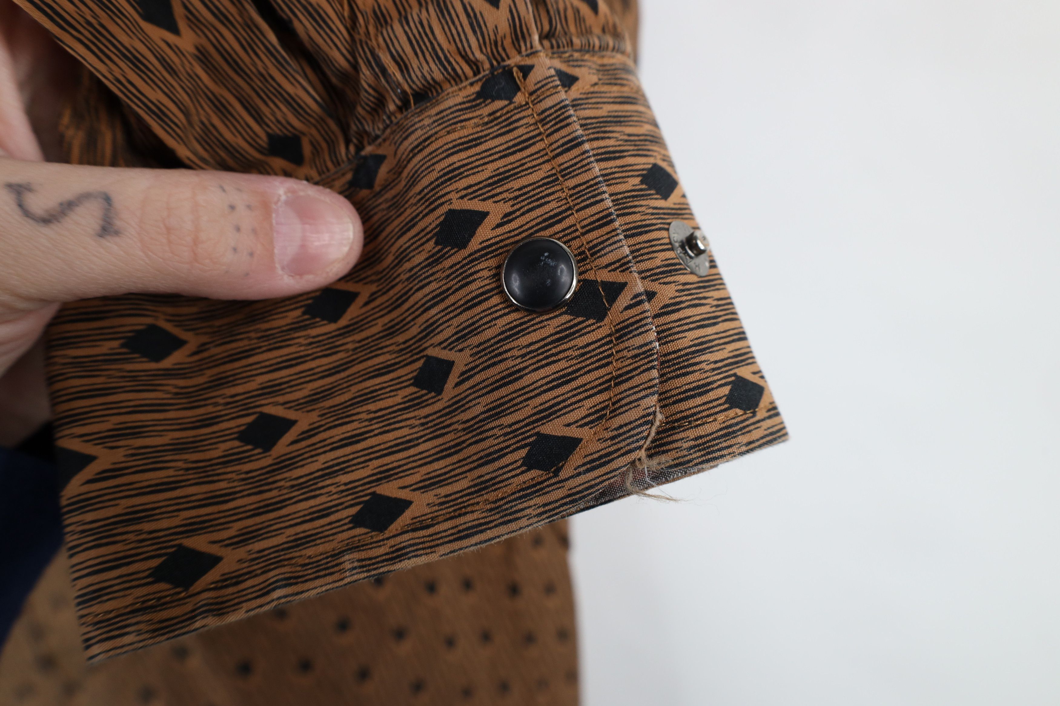 Vintage Vintage Rockabilly Rodeo Diamond Snap Button Collared Shirt Size US L / EU 52-54 / 3 - 4 Thumbnail