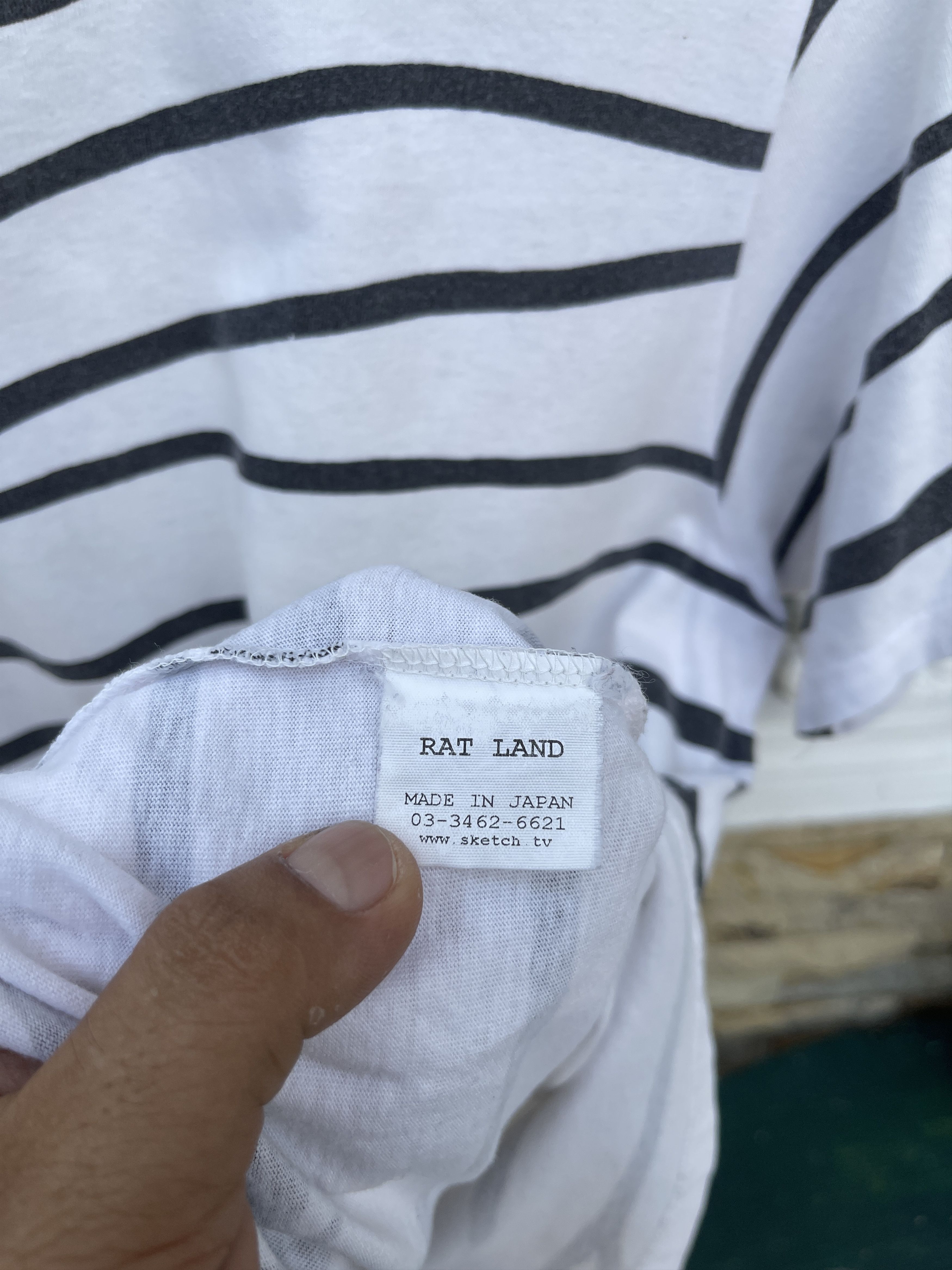 Vintage Last Drop🔥Rare🔥Vintage Rat Land Japan Striped T-Shirt Size US L / EU 52-54 / 3 - 7 Thumbnail