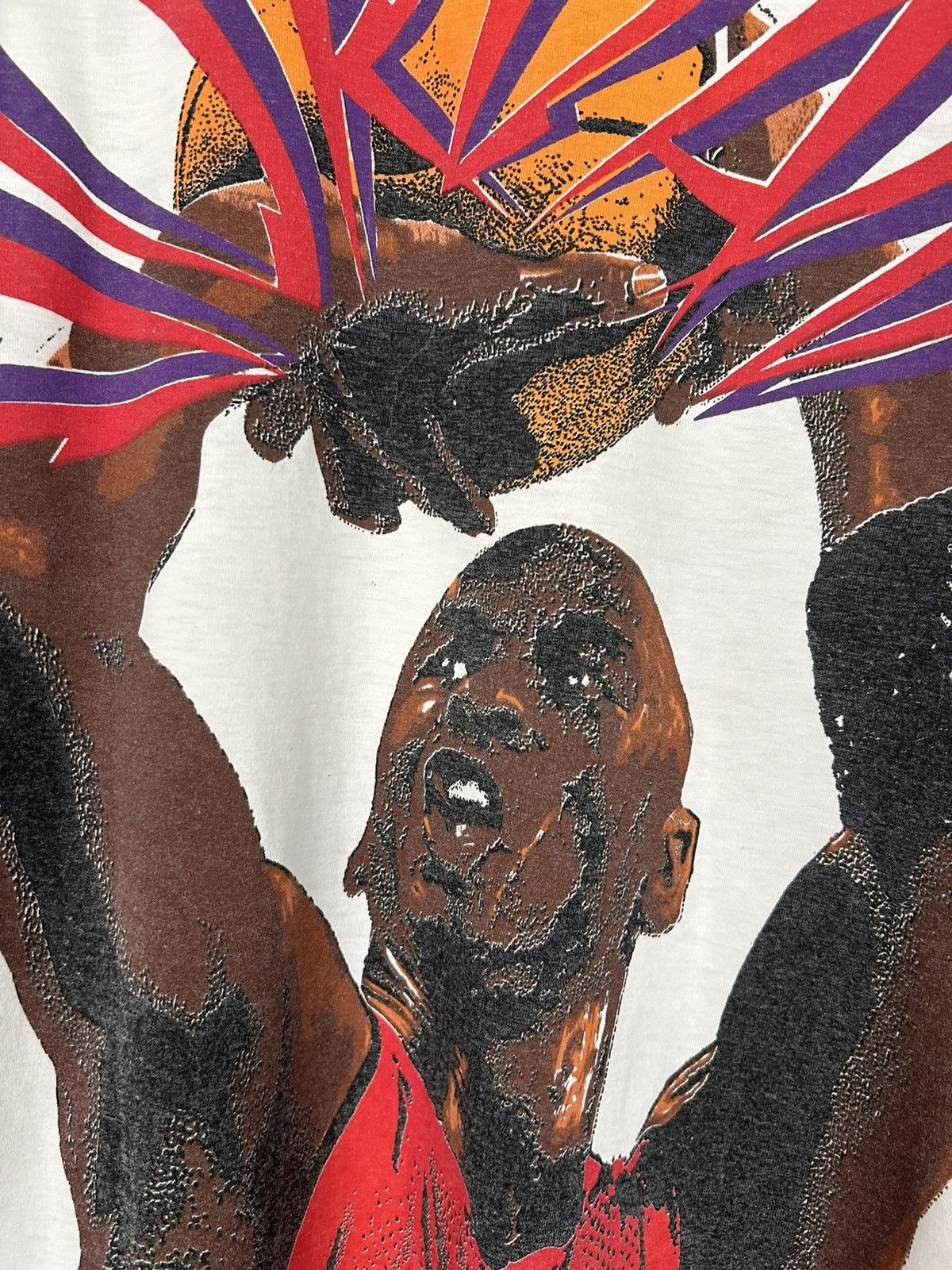 Jordan Brand Vintage Nike Grey Tag Jordan NBA Ultra Rare 90s Graphic Tee Size US M / EU 48-50 / 2 - 6 Thumbnail