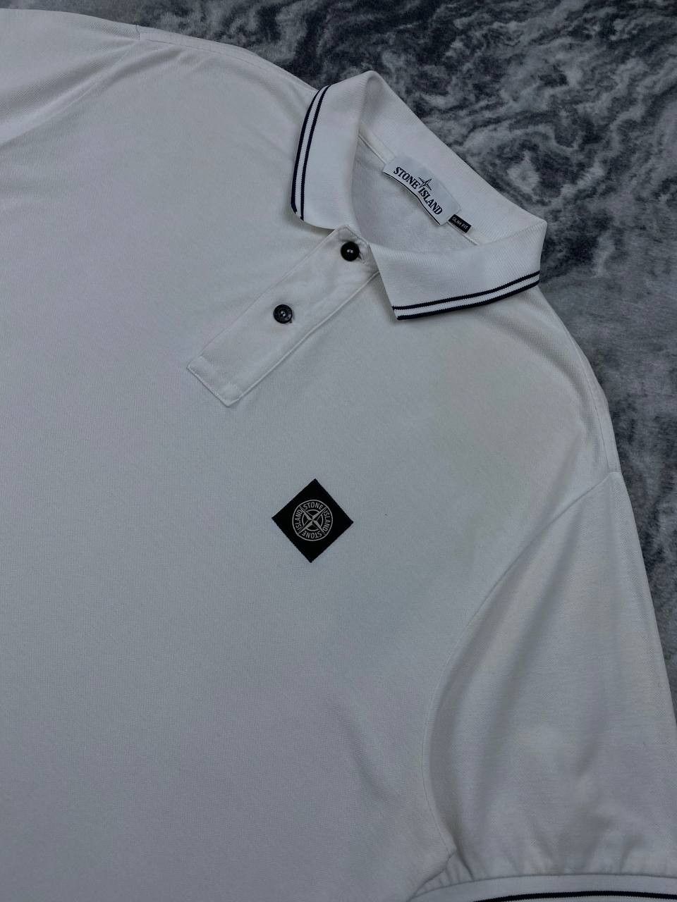Stone Island Stone Island Polo Shirt Patch Program Men Size 2XL White Size US XXL / EU 58 / 5 - 3 Thumbnail