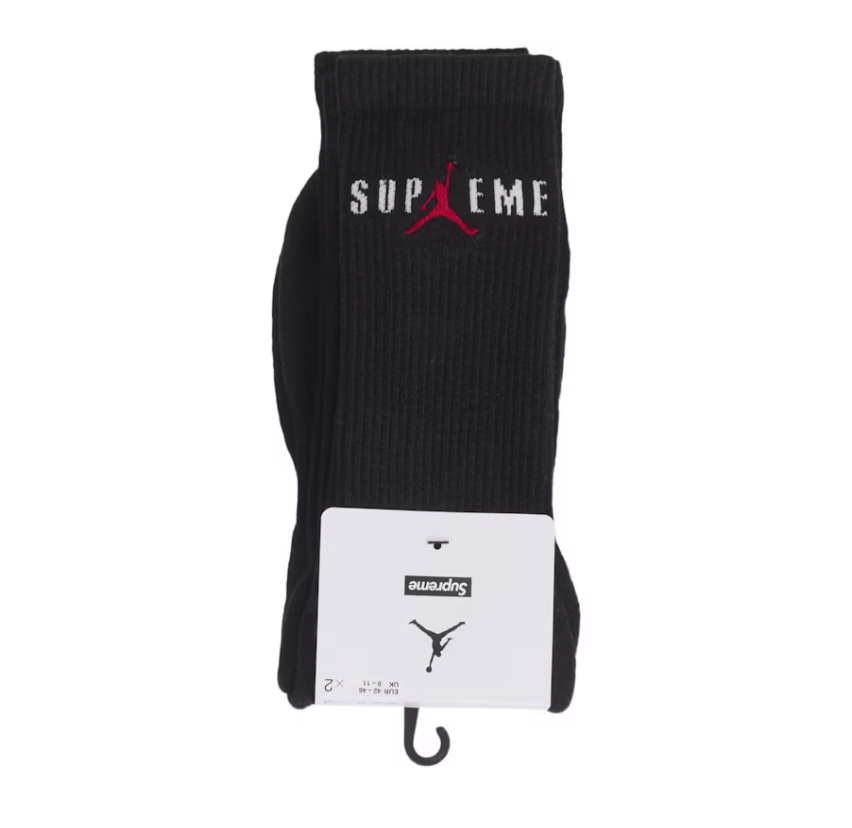 Hanes × Supreme Supreme Jordan Crew Socks 2 Packs Color