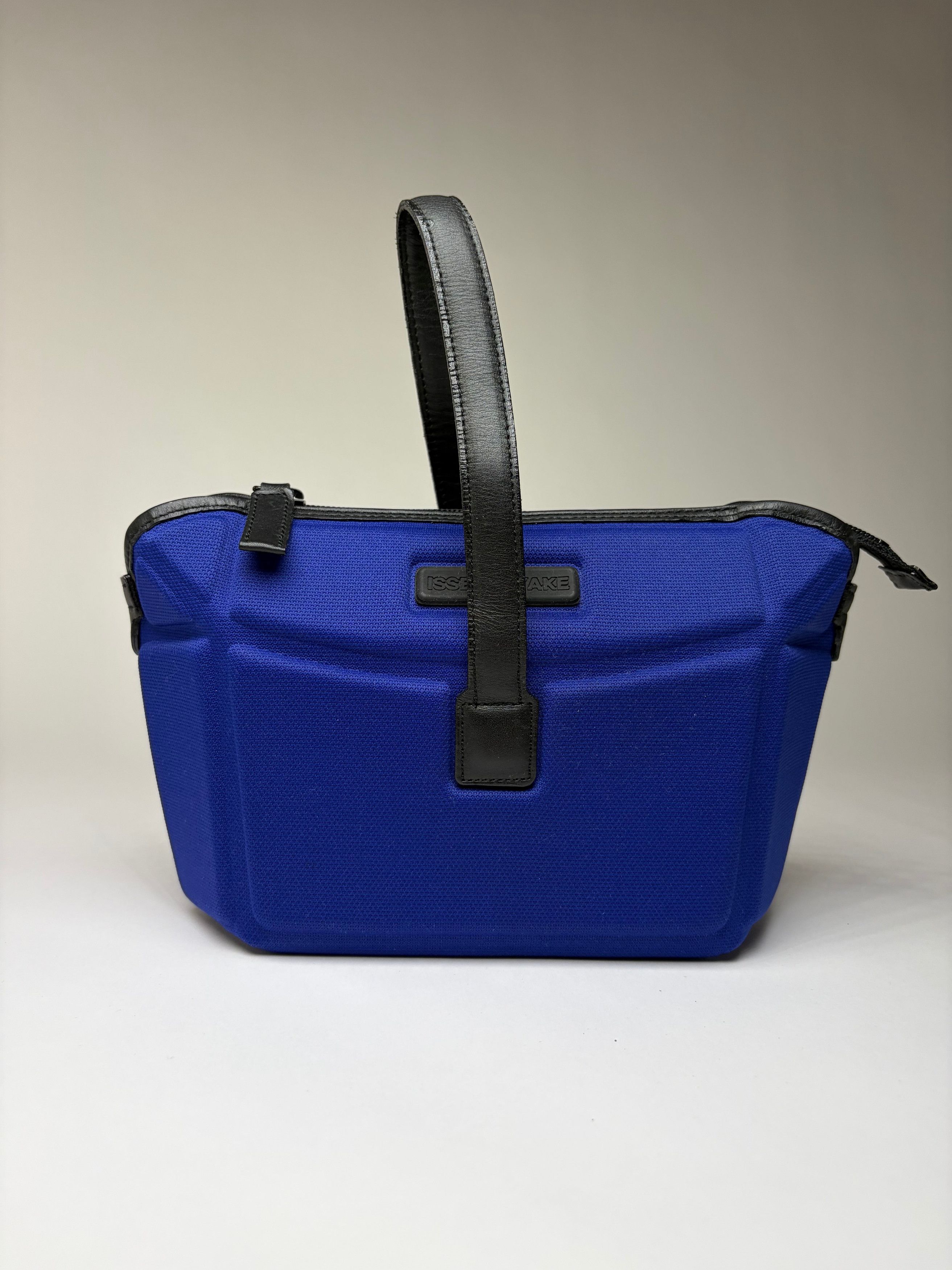 Issey Miyake Vintage Pleats Please Structured Top-Handle Bag Bright Blue Size ONE SIZE - 1 Thumbnail