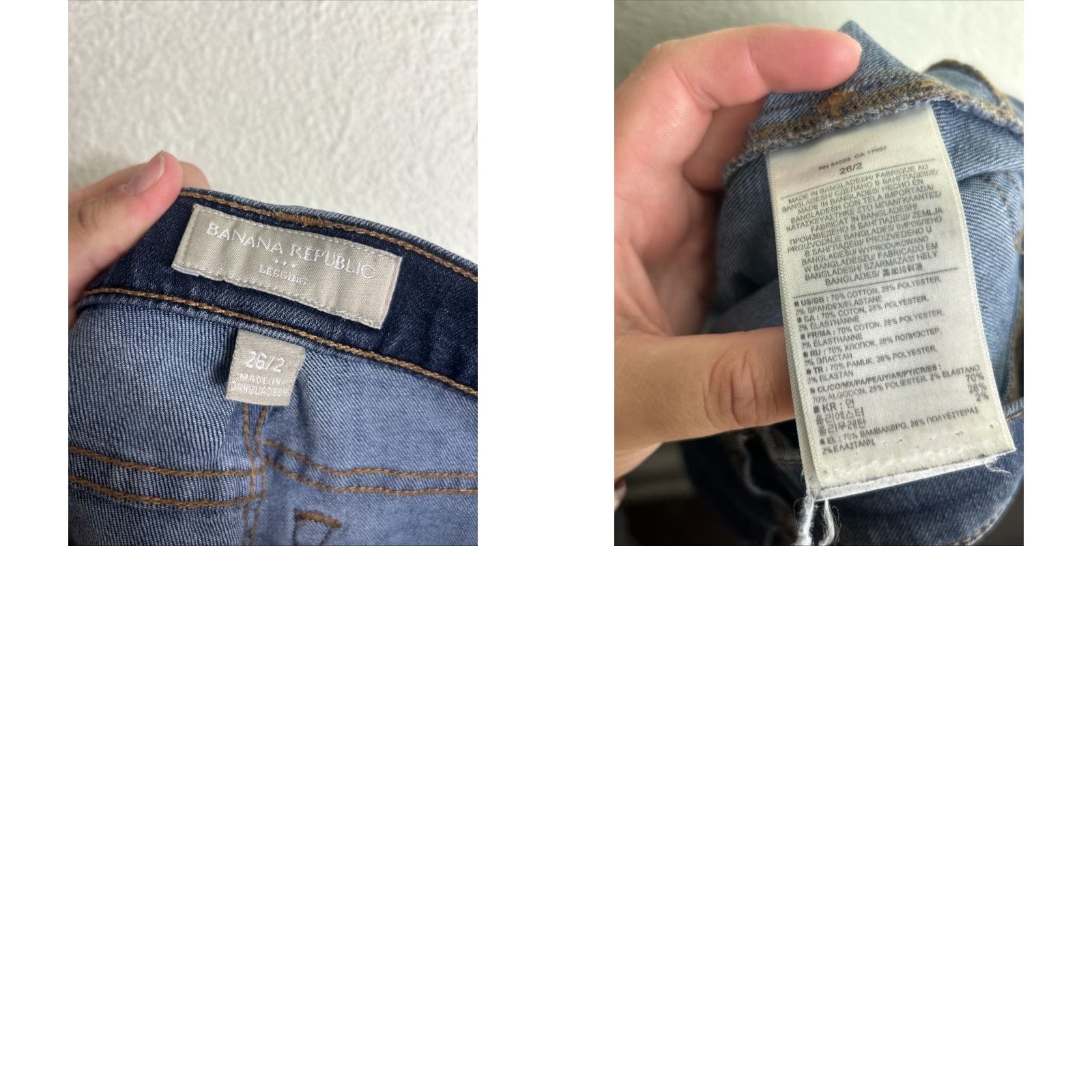 Banana Republic VINTAGE Banana Republic Jeans Jegging Denim Dark Wash 2 26x29 Women Mens? Size 26" / US 2 / IT 38 - 9 Thumbnail