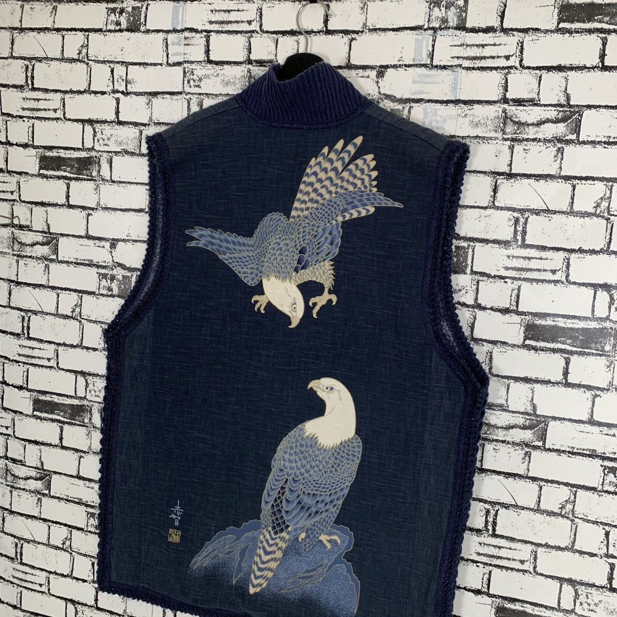 Japanese Brand × Vintage Classic Script Noren Japanese Cotton Quilting Coat Size US M / EU 48-50 / 2 - 7 Thumbnail