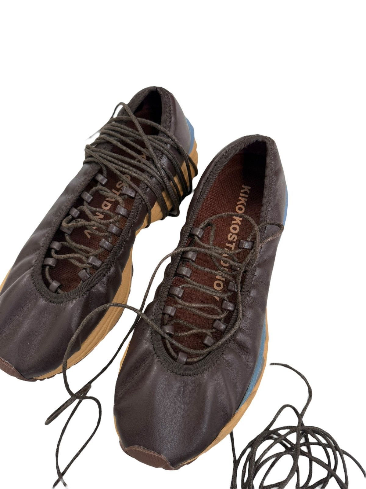 Kiko Kostadinov Ballet Hybrid Lace Up Slip On Flats Size US 6 / IT 36 - 4 Thumbnail