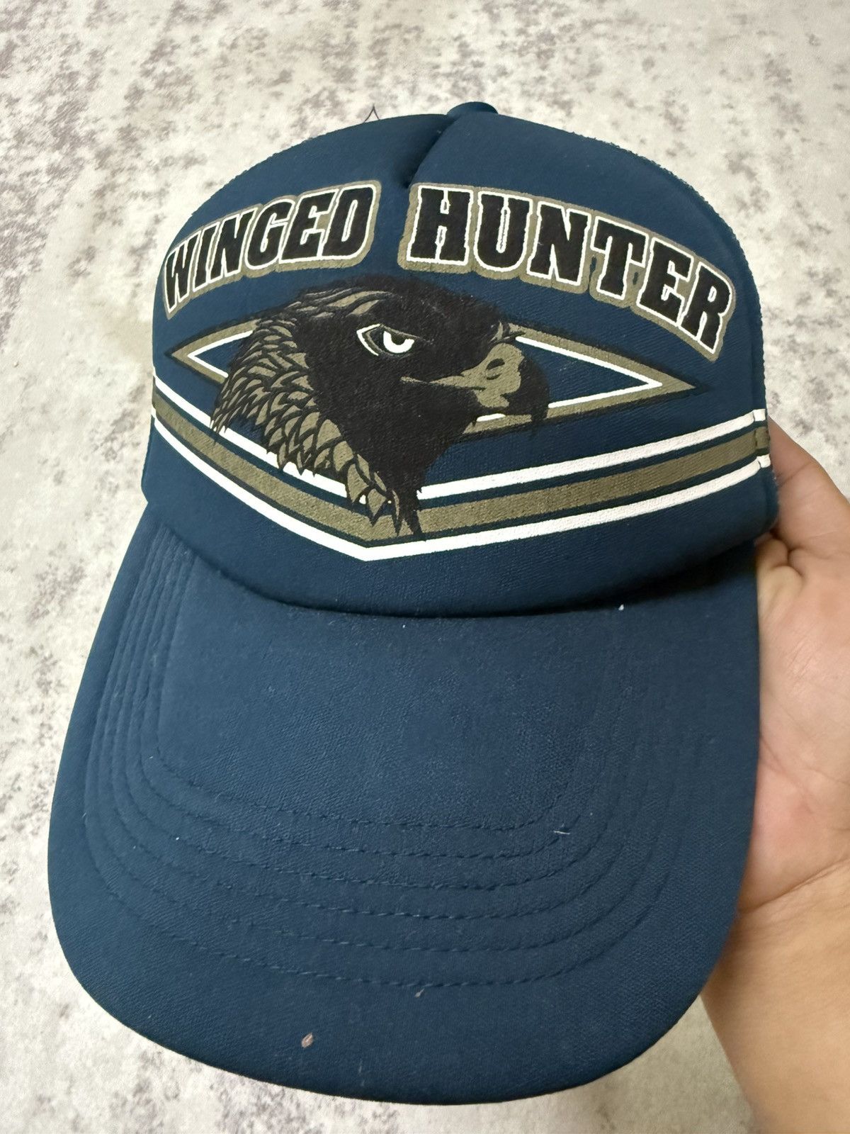 Hunter Vintage Asia Winged Hunter Snapback Trucker Adjustable Cap Size ONE SIZE - 6 Thumbnail