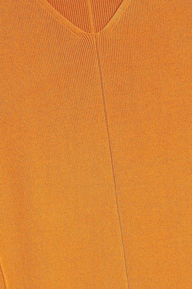 Nanushka NANUSHKA Elia Stretch-knit maxi Dress Orange Size L Size L / US 10 / IT 46 - 4 Thumbnail