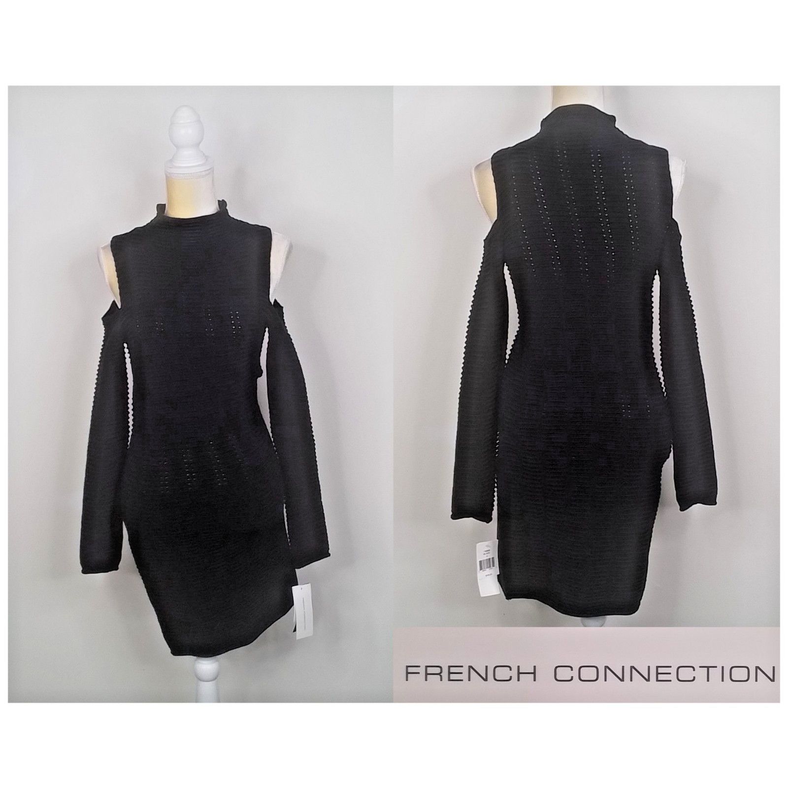 French Connection French Connection Sweater Dress Women's 4 NWT Cold Shoulder Size S / US 4 / IT 40 - 1 Thumbnail