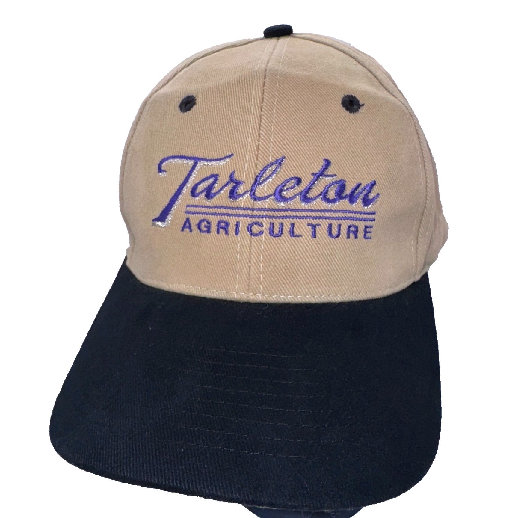 Vintage VINTAGE Tarleton Agricultural Carlton State University Nissin Cap Hat Baseball Beige Adjustable Canvas Cotton Men Logo Cap Size ONE SIZE - 2 Thumbnail