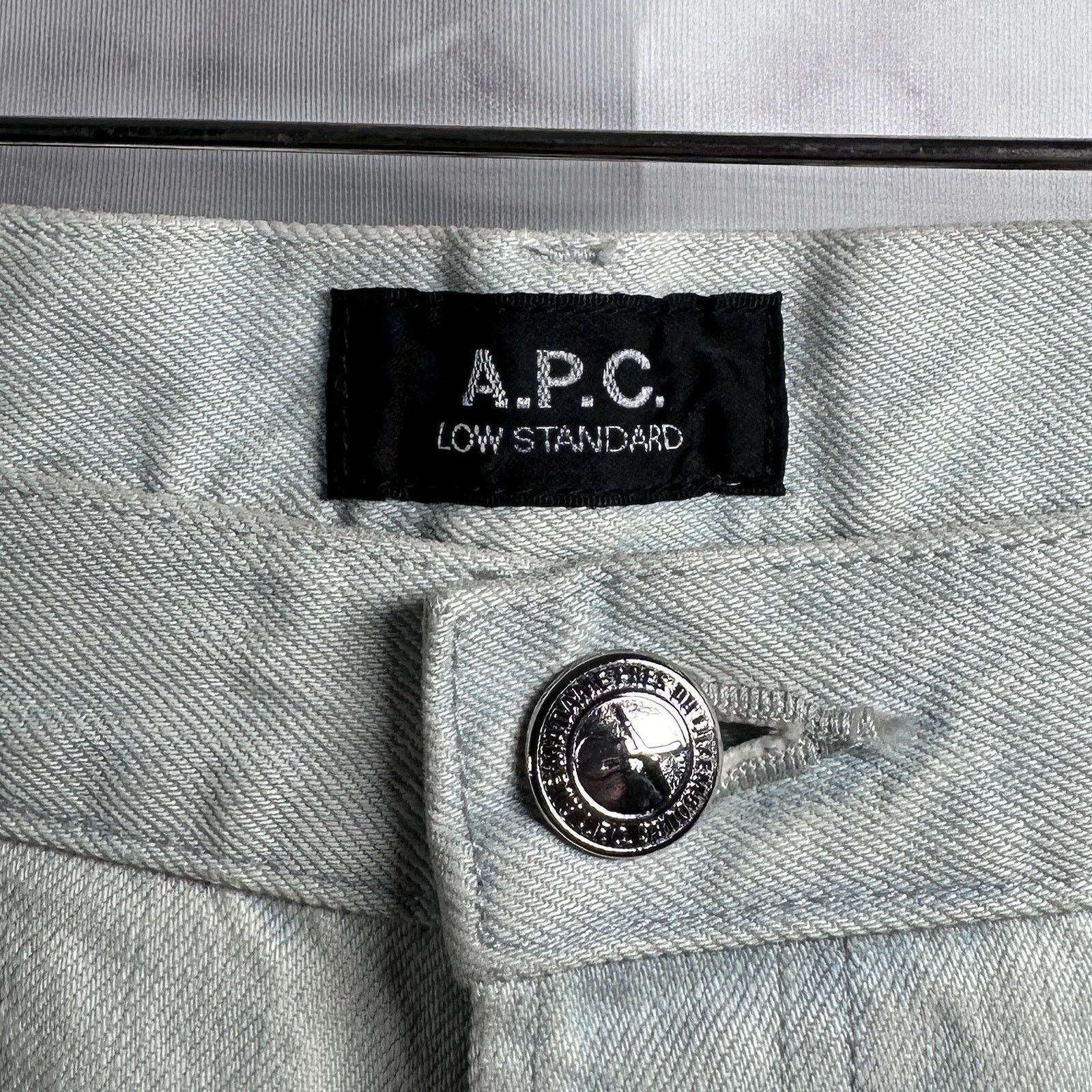 A.P.C. Low Standard Bleached Slim Straight Denim Size US 38 / EU 54 - 3 Thumbnail