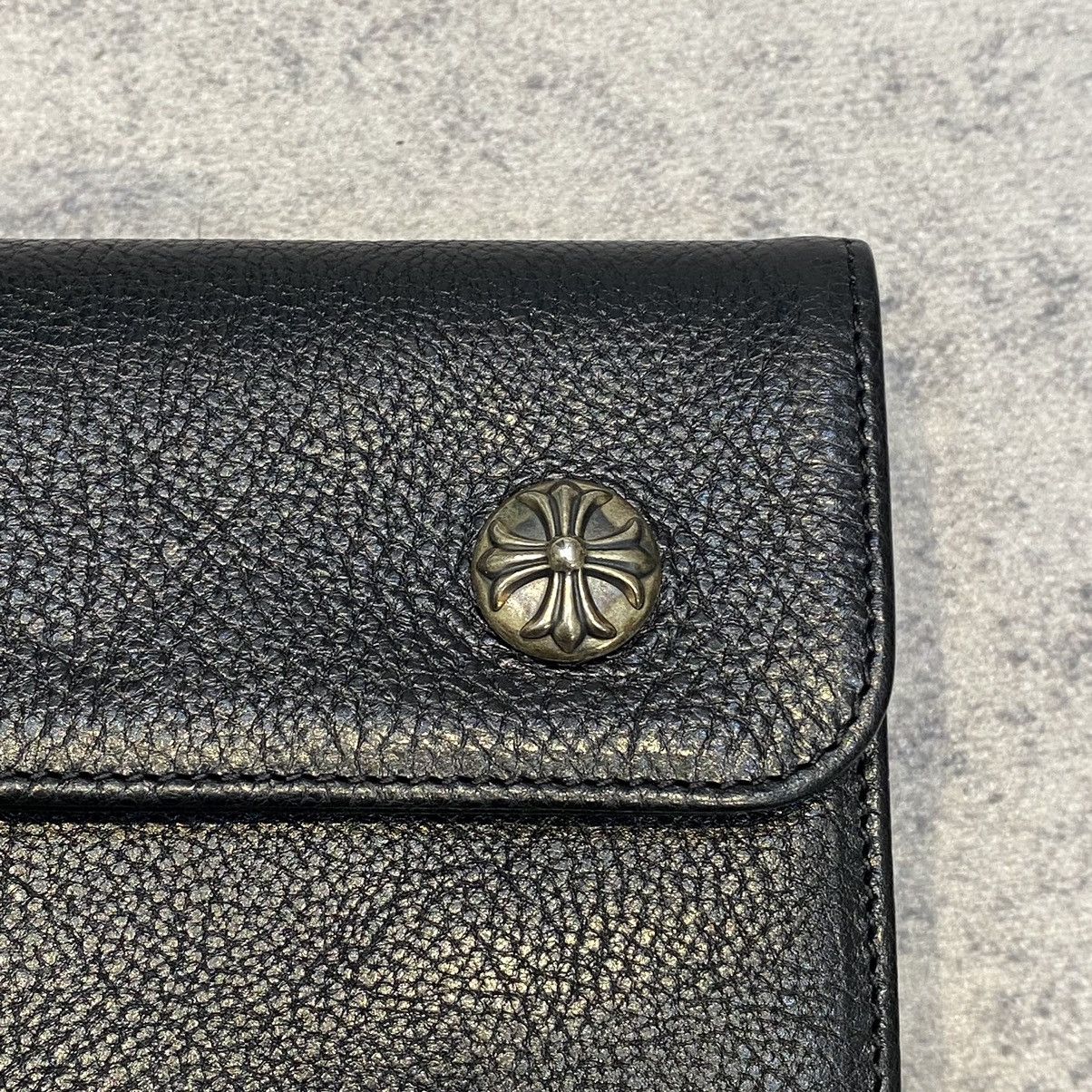 Chrome Hearts Chrome Hearts Wave Leather wallet black | Grailed