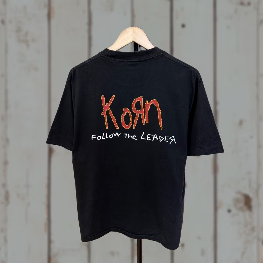 Vintage VINTAGE Korn Rock Band T-Shirt M Black 90s Mens Shirt Short Sleeve Vintage 90s Theme Concert Size US M / EU 48-50 / 2 - 1 Thumbnail