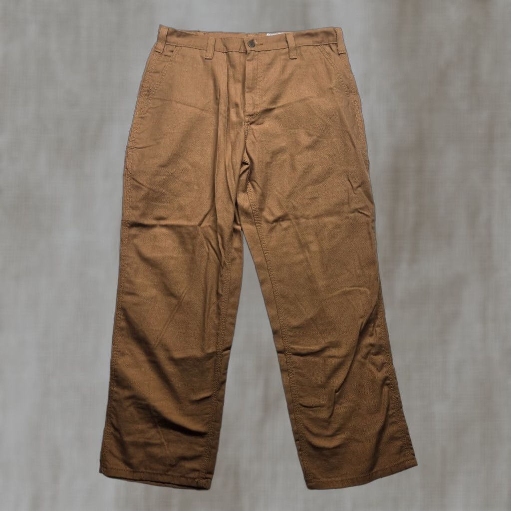 Carhartt Carhartt Pants Mens Dungaree Canvas Brown 34x36 51374 Thick Material Great Condition RN 51374 Mens Pants Brown Canvas Dungaree 34x36 Carhartt Size US 34 / EU 50 - 1 Thumbnail