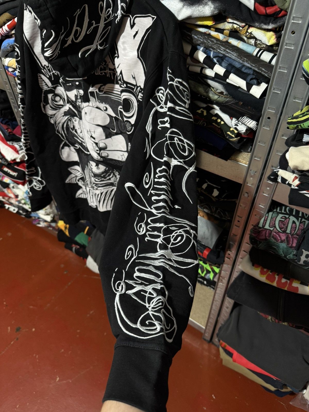 Ecko Unltd. × Marc Ecko × Southpole RARE Y2K Wax Zip Up Crazy Art American Skate Hoodie Hype Size US XL / EU 56 / 4 - 9 Thumbnail