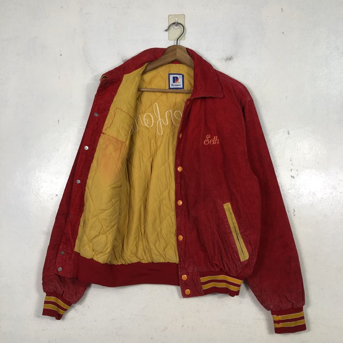 Vintage 📌Vintage Corduroy Bomber Jacket Rennoc USA Size US M / EU 48-50 / 2 - 13 Thumbnail