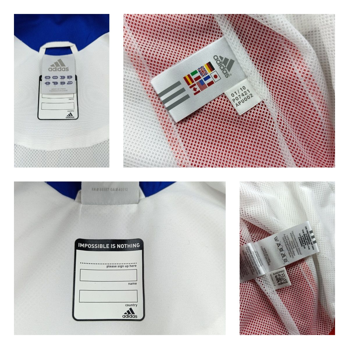 Adidas ADIDAS FRANCE VINTAGE TRACKSUIT ON DRAWSTRING Size US S / EU 44-46 / 1 - 24 Thumbnail