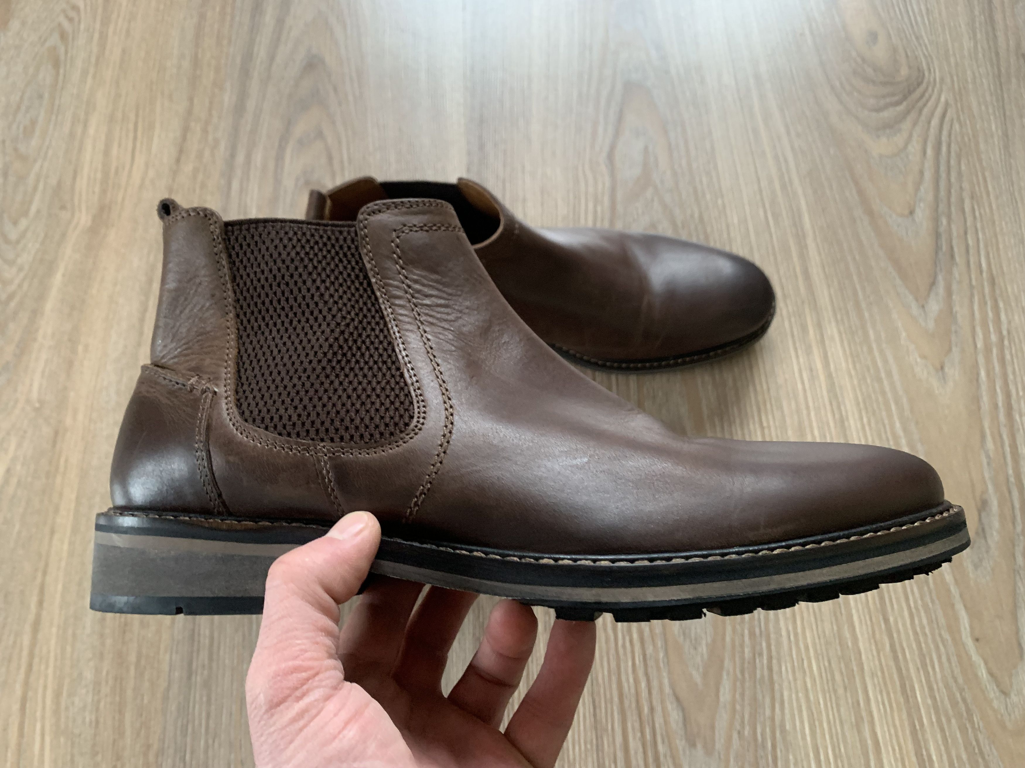 Dune London Mens Dune London Chorleys Chelsea Boots Brown Leather Size US 9 / EU 42 - 3 Thumbnail