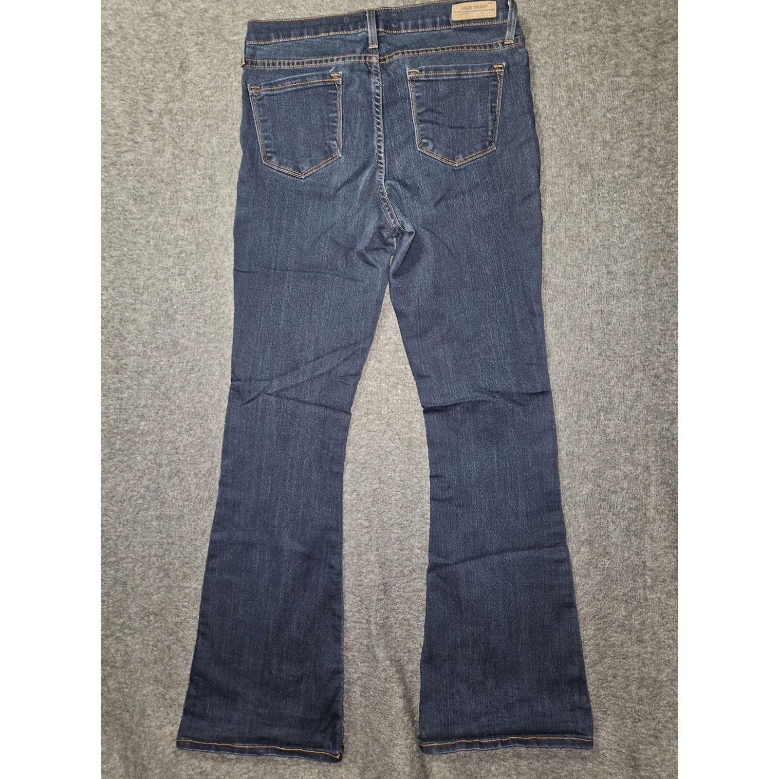 Vintage Angry Rabbit Jeans Womens 29/9 Blue Dark Wash Mid Rise Bootcut Stretch Denim Size 29" - 7 Thumbnail