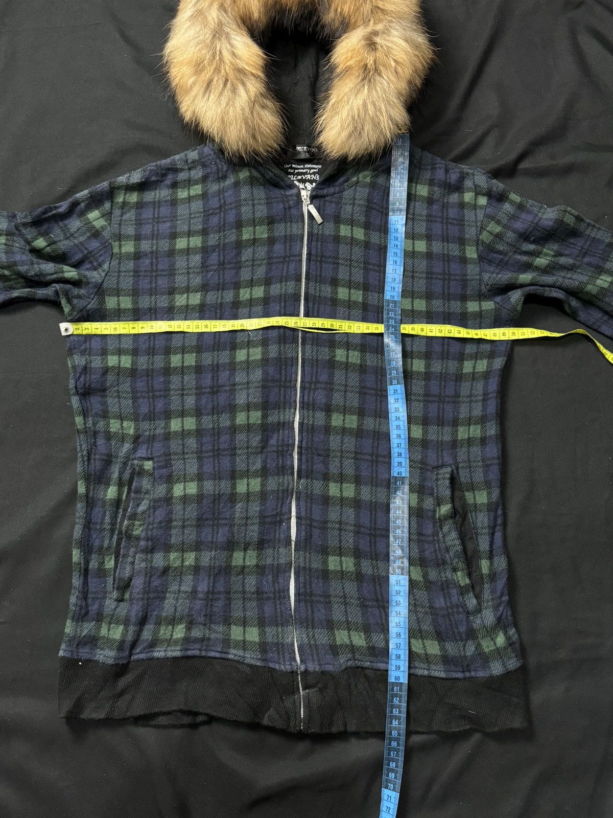 Japanese Brand Fur Hoodie Gilevans Velvet Tartan Japanese Style Ifsix LGB Size US L / EU 52-54 / 3 - 7 Thumbnail