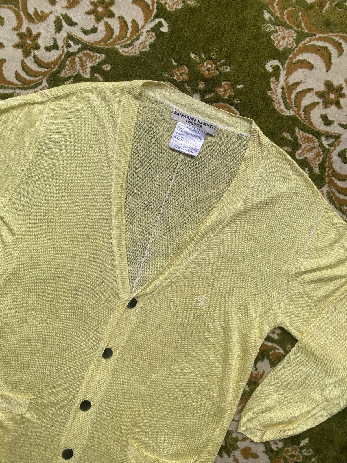 Katharine Hamnett London 1990s – Katharine Hamnett Double Pocket Knitted Cardigan Size M / US 6-8 / IT 42-44 - 2 Thumbnail