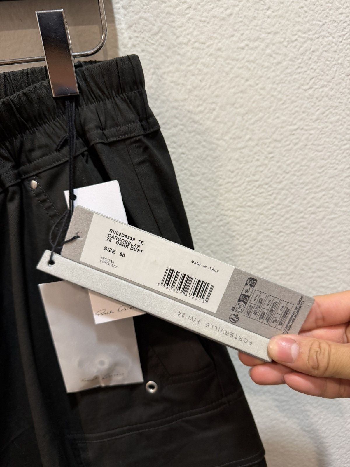 Rick Owens BNWT FW24 Cargo Bela Flare Pants 50 Size US 34 / EU 50 - 3 Thumbnail